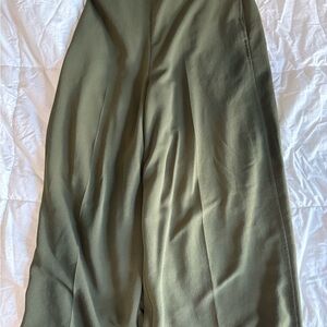 Madewell Green Wide Leg Trousers